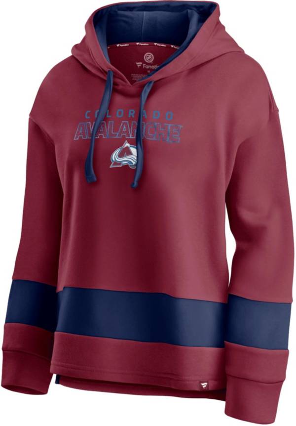 NHL Women's Colorado Avalanche Block Party Maroon Pullover Hoodie