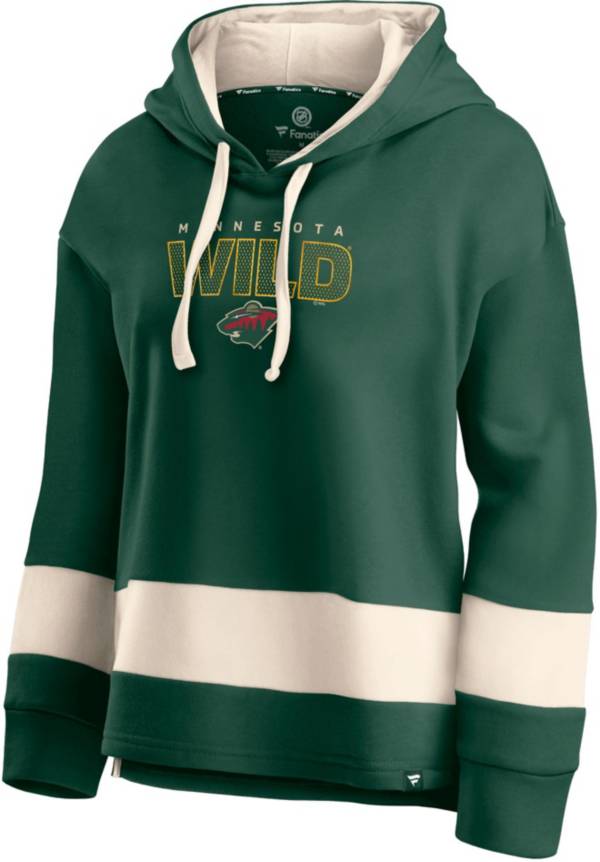 NHL Women's Minnesota Wild Block Party Green Pullover Hoodie