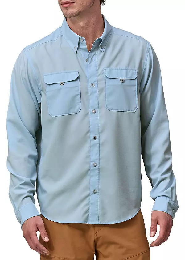 Patagonia Men's Long-Sleeved Self Guided Hike Shirt Chilled Blue / XL