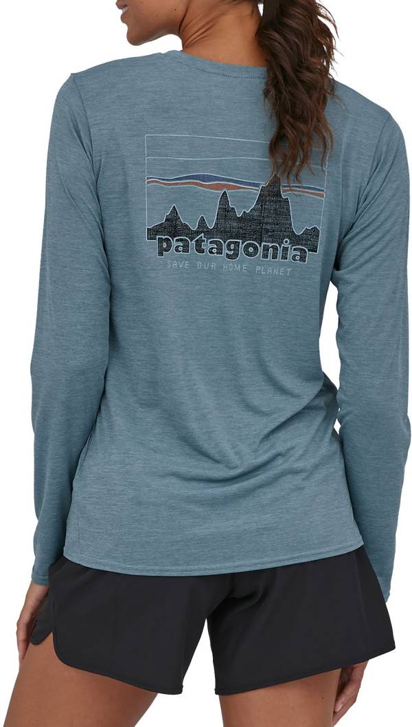 patagonia grey long sleeve t shirt