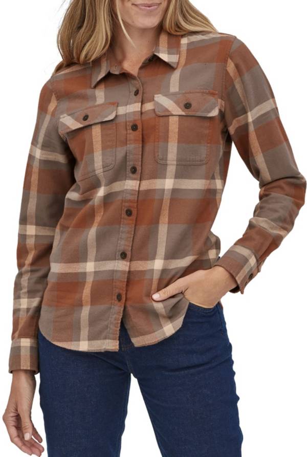 At søge tilflugt morgue Titicacasøen Patagonia Women's Long Sleeve Organic Cotton Midweight Fjord Flannel Shirt  | Dick's Sporting Goods