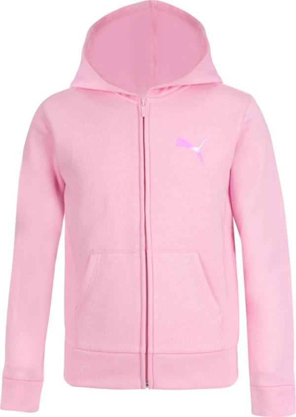 PUMA Girls' Core Pack Zip Up Hoodie