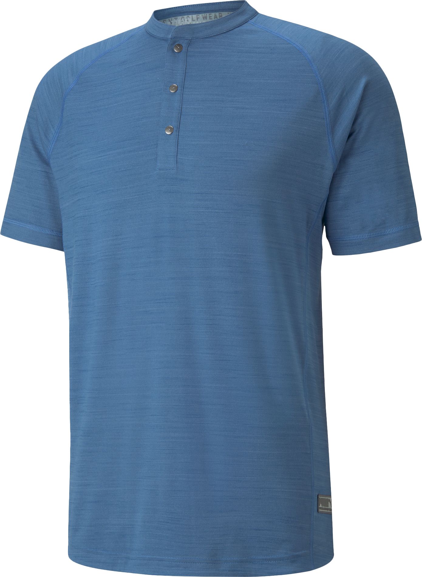 Puma EGW Cloudspun Mat Henley Golf Shirt - Federal Blue - XXL