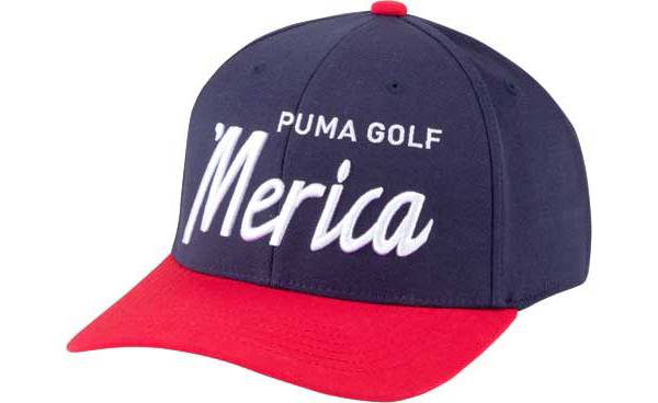 PUMA Men's Merica Script Snapback Golf Hat
