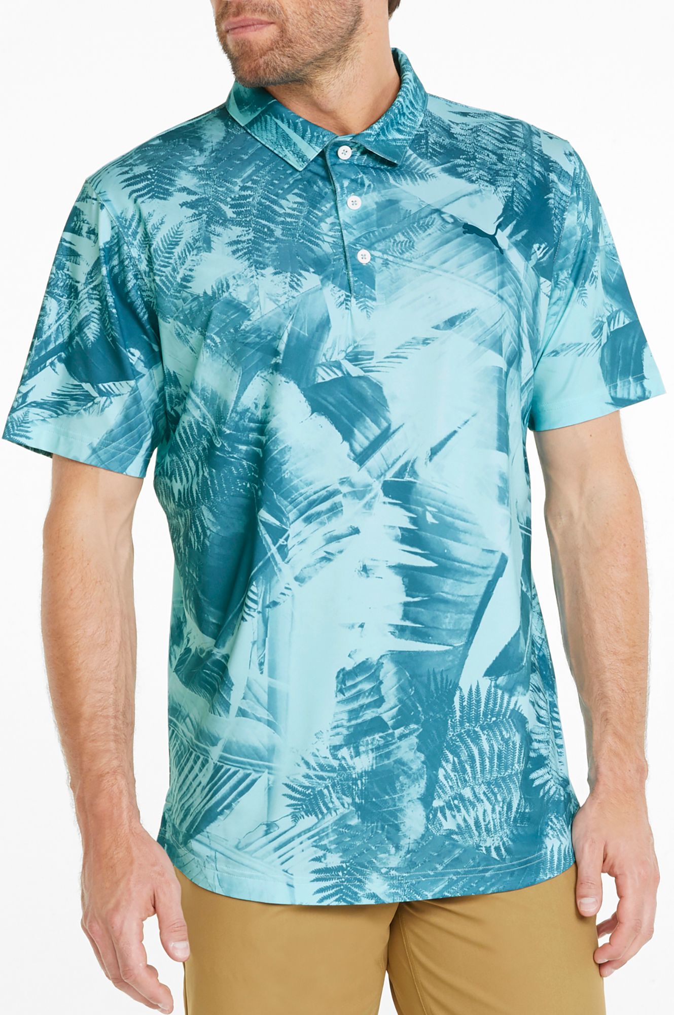 puma button up golf shirt