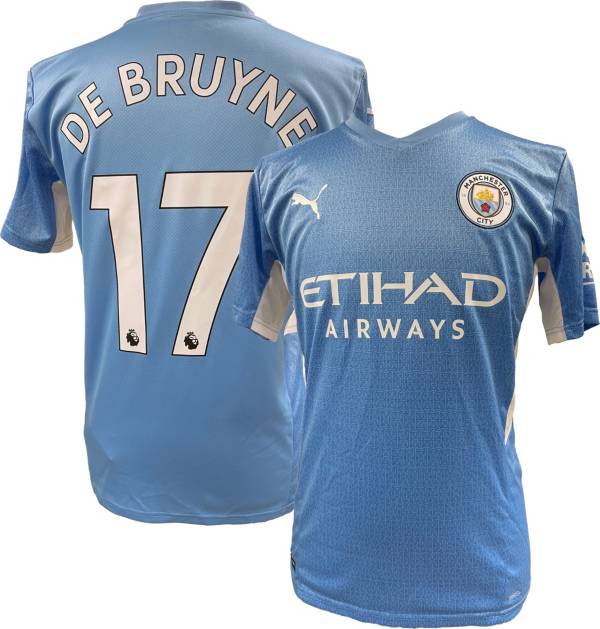PUMA Men's Manchester City '21 Kevin De Bruyne #17 Home Replica Jersey