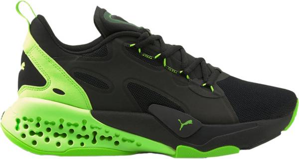 Black and green puma cheap shoes