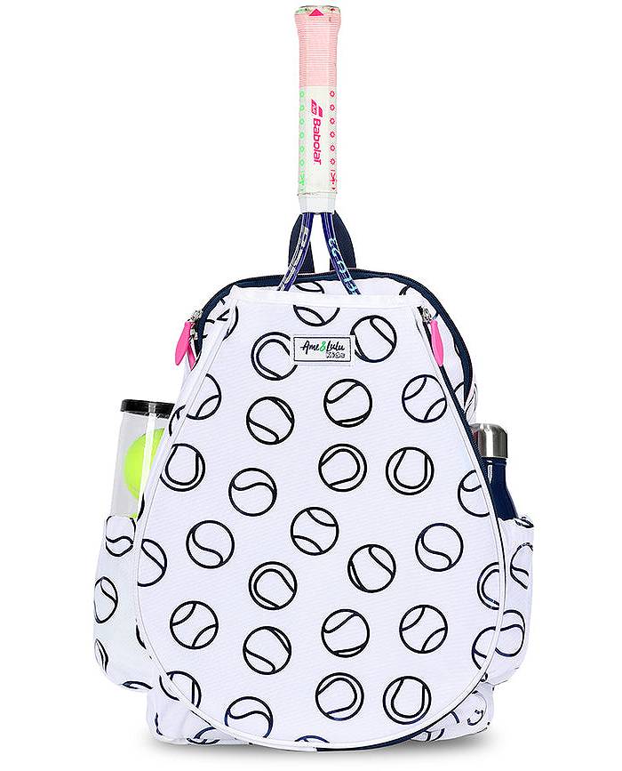 Ame & Lulu Game On Tennis Backpack - Contains Padded & Adjustable Straps -  Two Exterior Water Bottle Pockets