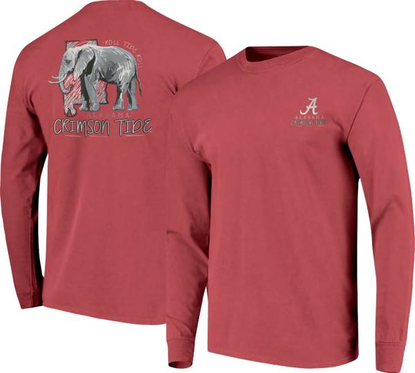 Image One Men's Alabama Crimson Tide Crimson Hyperlocal Long Sleeve T-Shirt product image