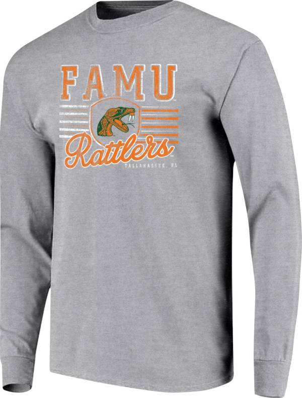 Image One Men's Florida A&M Rattlers Grey True Colors Long Sleeve T ...