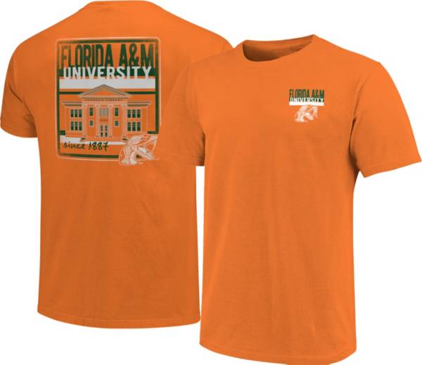 Image One Men's Florida A&M Rattlers Orange Campus Buildings T-Shirt