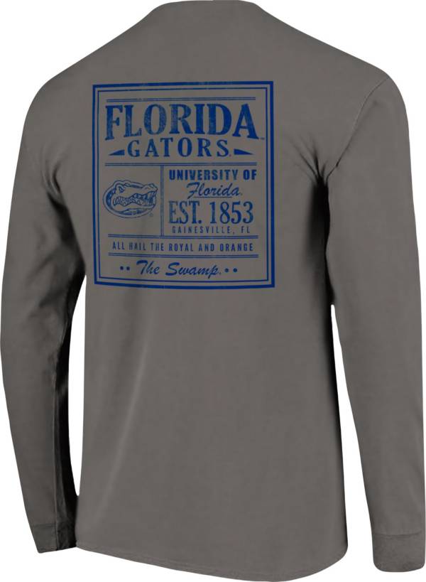 Image One Men's Florida Gators Grey Vintage Poster Long Sleeve T-Shirt product image