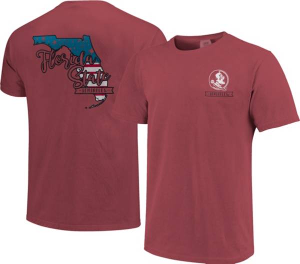 Image One Men's Florida State Seminoles Garnet Americana State T-Shirt