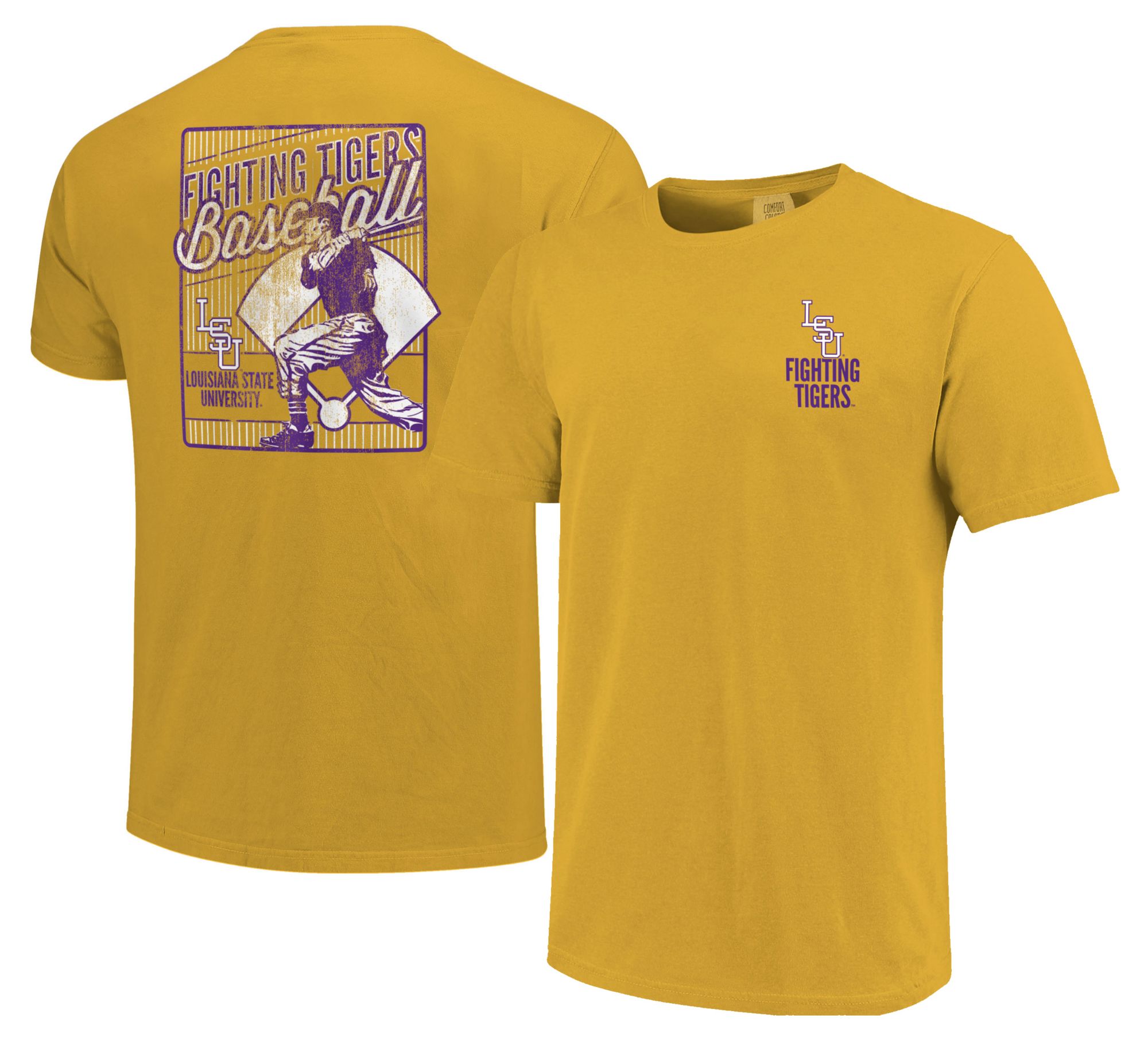 Image One LSU Tigers Gold Swing For The Stars T-Shirt product image