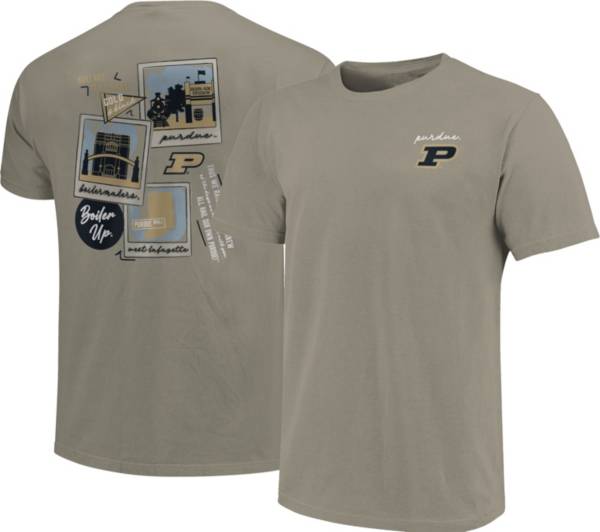 Image One Men's Purdue Boilermakers Grey Campus Polaroids T-Shirt