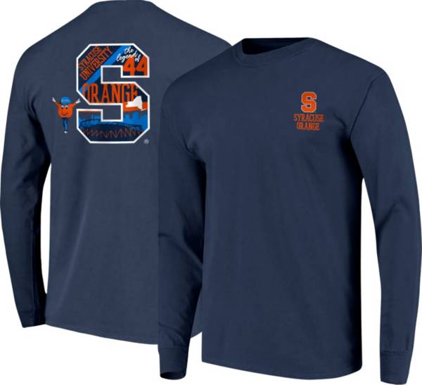 Image One Men's Syracuse Orange Blue Hyperlocal Long Sleeve T-Shirt