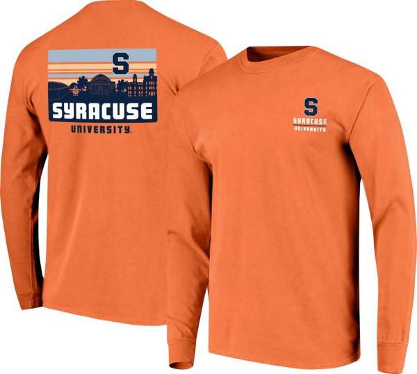 Image One Men's Syracuse Orange Orange Campus Skyline Long Sleeve T-Shirt