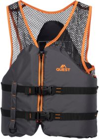 Quest Adult Nylon Basic Fishing Angler Life Vest SMALL