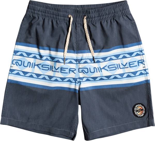 Quiksilver Boys Dye Check Volley 8-16 Years 15 Swim Shorts 