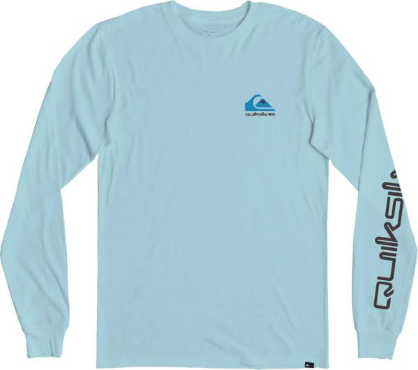Quiksilver Mens Comp Logo Long Sleeve Tee Shirt 