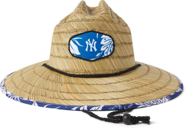 Reyn Spooner Men's New York Yankees Tan Aloha Straw Hat