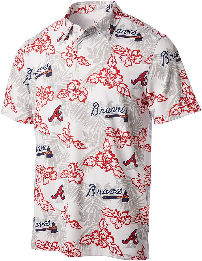 Reyn Spooner Men's Atlanta Braves White Scenic Button-Down Shirt