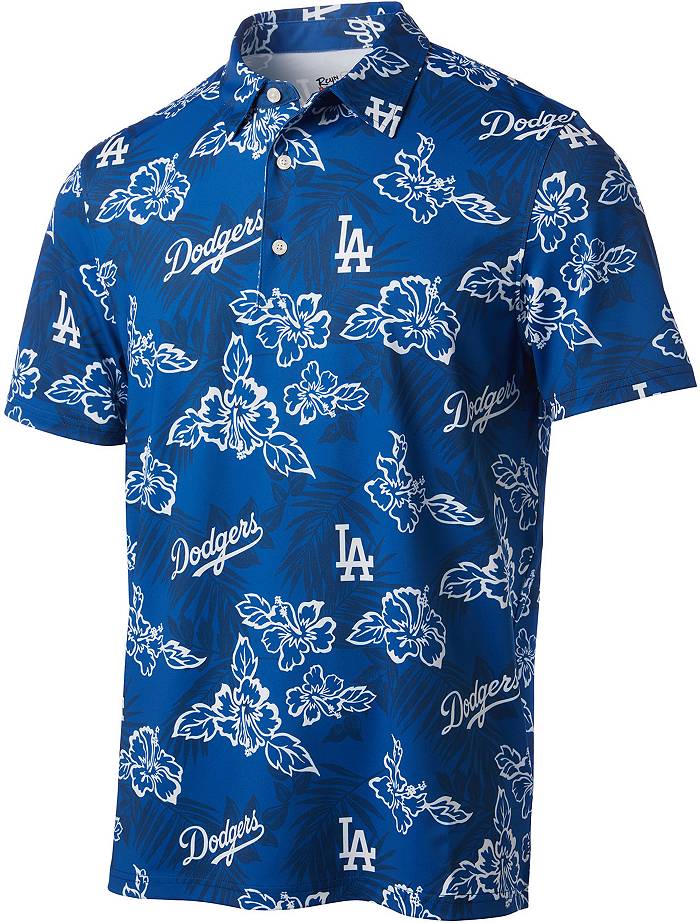Los Angeles Dodgers City Connect Performance Button Front / Performance Fabric Blue / XL by Reyn Spooner