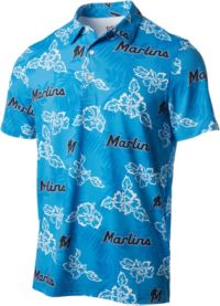 Nike Men's Miami Marlins Blue Next Level Polo T-Shirt