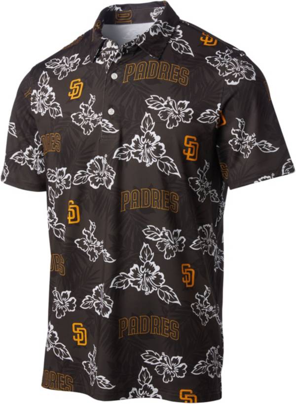 Reyn Spooner Men's San Diego Padres Brown Aloha Performance Polo