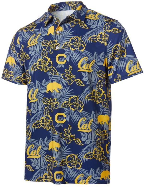 Reyn Spooner Men's Cal Golden Bears Blue Performance Polo