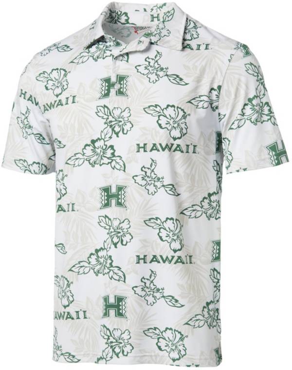 Reyn Spooner Men's Hawai'i Warriors Performance White Polo