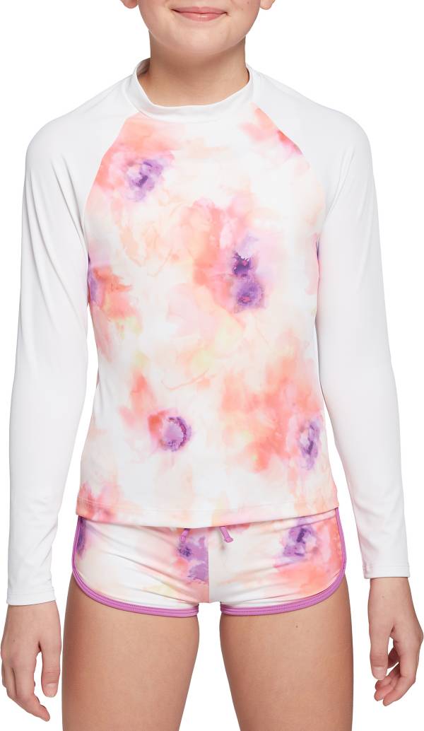 Long sleeve rash guard on sale girls