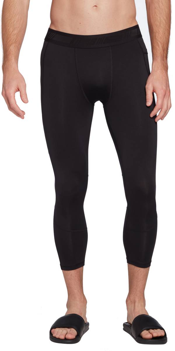  3 Pack Mens 3/4 Compression Pants Dry Fit Men