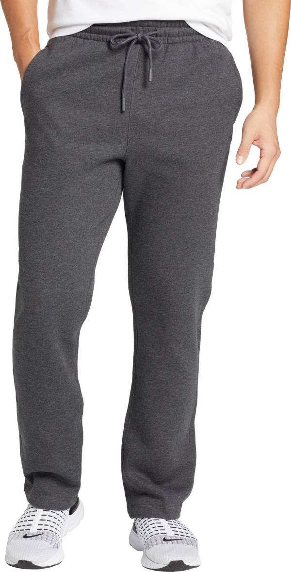 Mens open hem fleece joggers sale