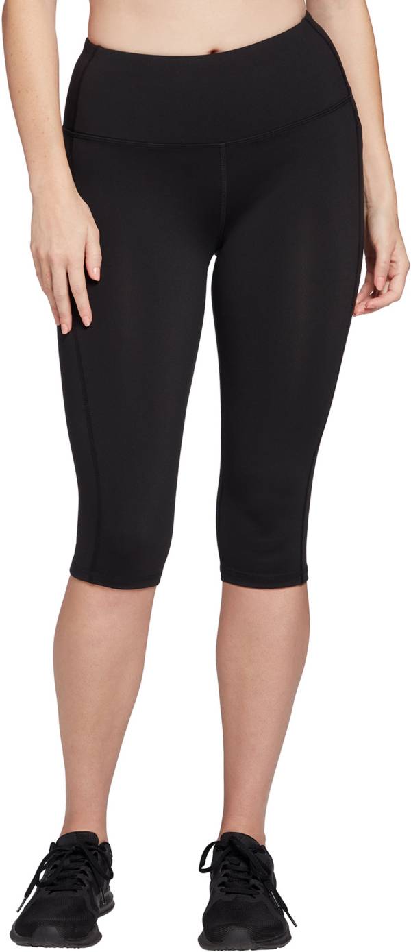 Black cropped outlet leggings