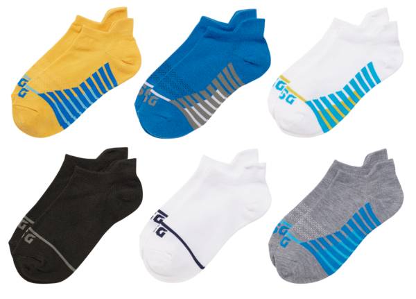 DSG Boys' Low Cut Multicolor Socks - 6 Pack product image