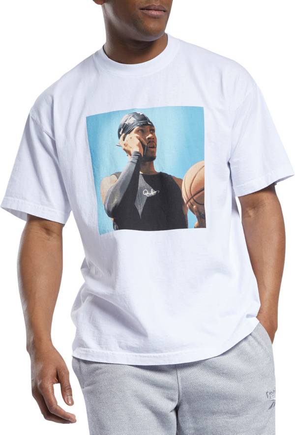 Reebok Men's Allen Iverson Phone - Ball Crewneck T-Shirt