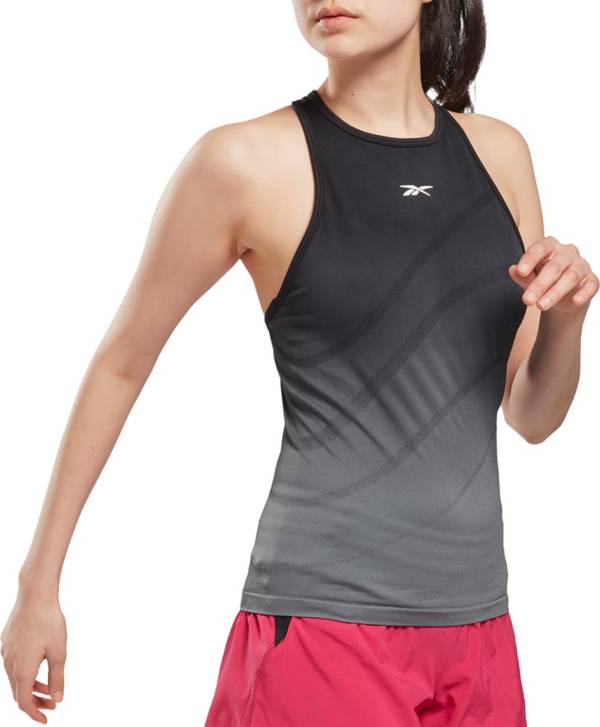 New! Reebok Les Mills Myoknit Seamless Running Utility Green Active Tank  Top