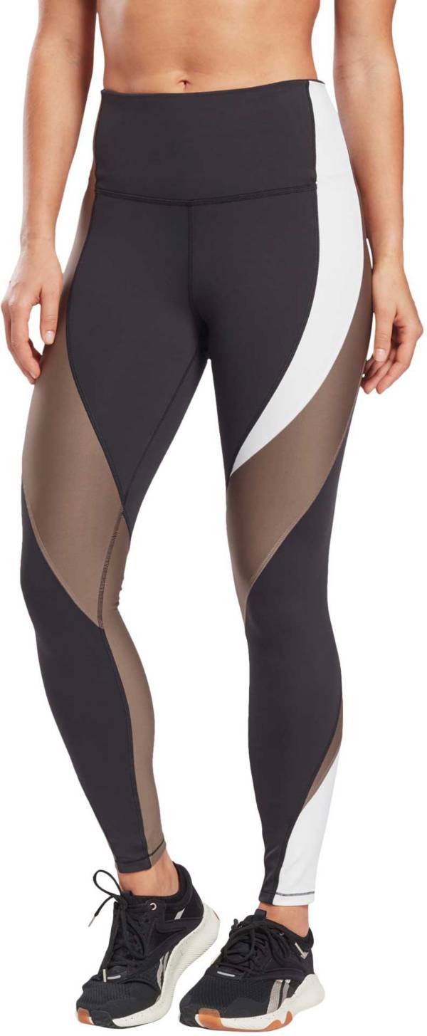 Leggings Reebok TS Reebok Lux High Rise Tights - Colorblock Black/ Stucco