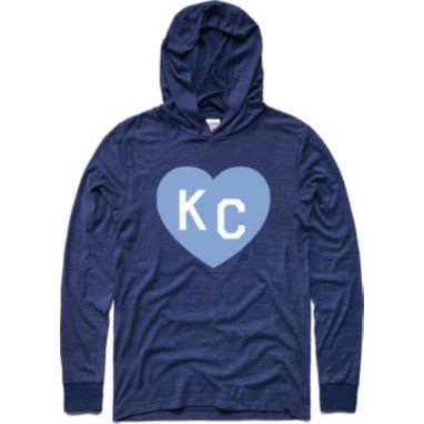 sorry, Charlie Hustle KC Heart Vintage Blue Pullover Hoodie Shirt is currently out of stock
