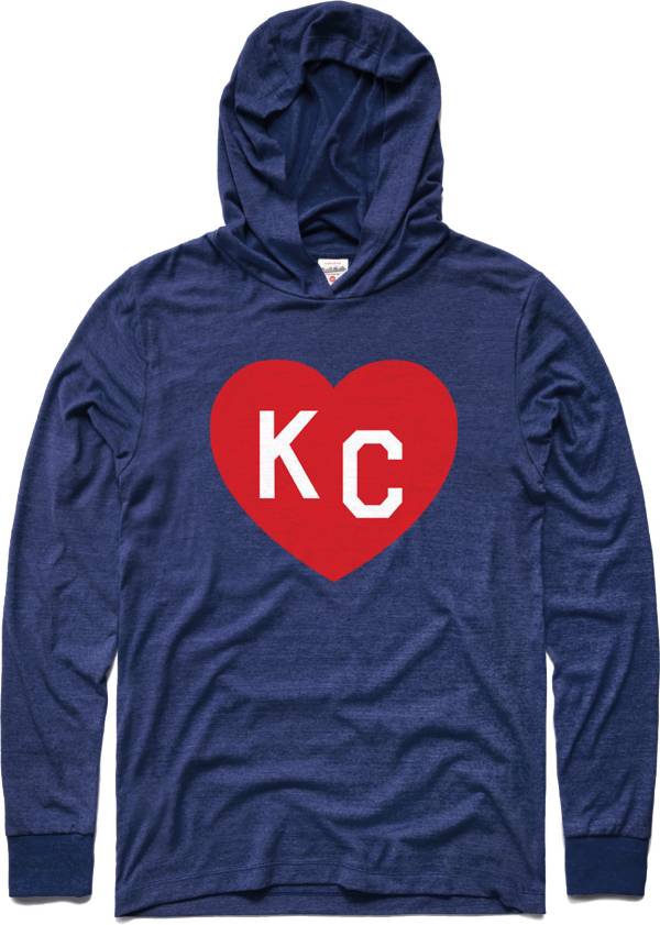 Charlie Hustle KC Heart Vintage Navy Pullover Sweatshirt product image