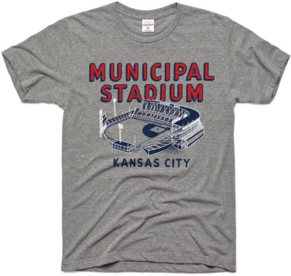 CHARLIE HUSTLE  KANSAS CITY FOOTBALL T-SHIRT - GREY - Westside Storey