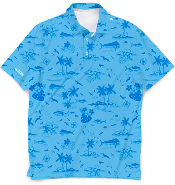 SCALES Men's Never A Tourist Golf Polo product image