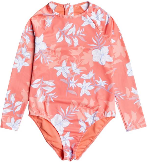 Roxy Girls' Bloom Paradise UPF 50 Rash Guard