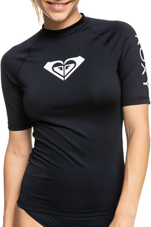 Roxy Womens Whole Hearted Short Sleeve Rashguard Dicks Sporting Goods