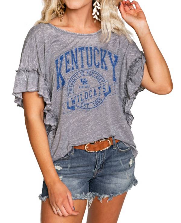 Gameday Couture Kentucky Wildcats Grey Ruffle T-Shirt