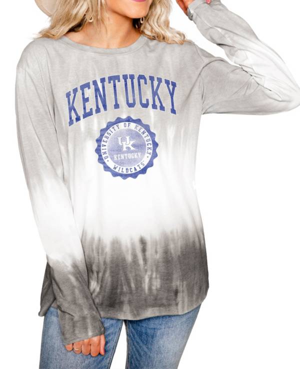 Gameday Couture Kentucky Wildcats White Dip Dye Long Sleeve T-Shirt