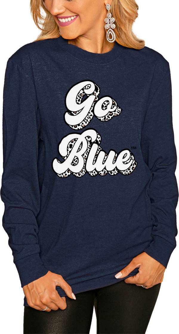 Gameday Couture Women's Michigan Wolverines Blue Script Long Sleeve T-Shirt product image