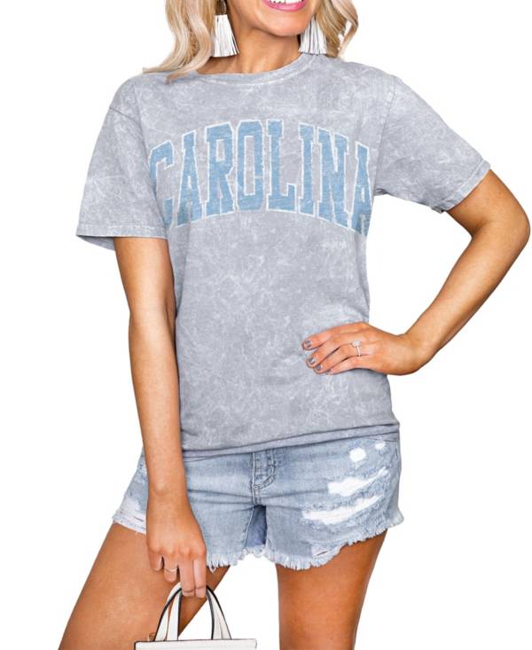 Gameday Couture North Carolina Tar Heels Grey Acid Wash T-Shirt