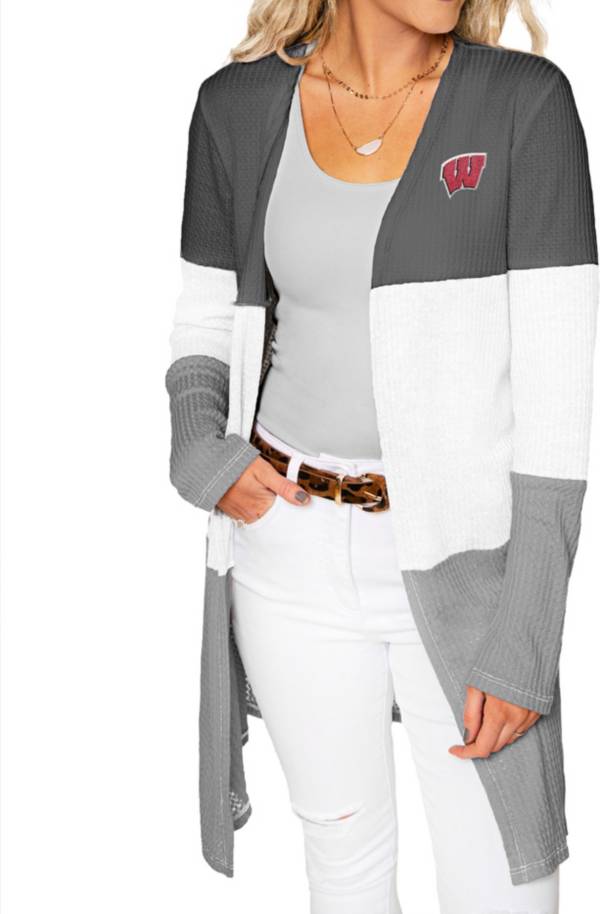 Gameday Couture Wisconsin Badgers Grey Colorblock Cardigan product image